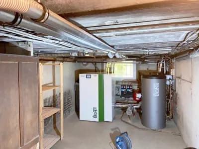 installation d'une chaudière à granulés