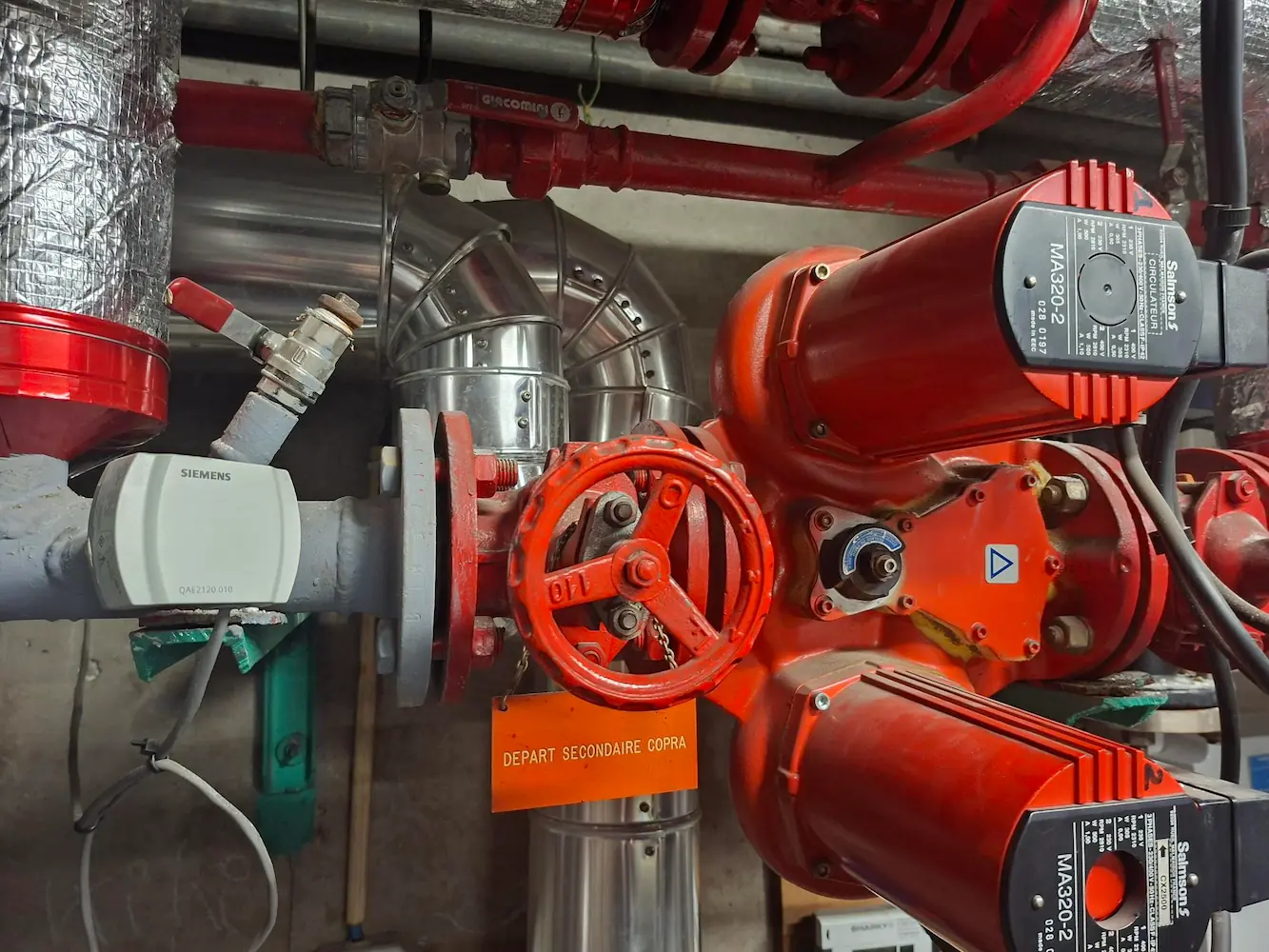 Détail des pompes et circulateurs installés