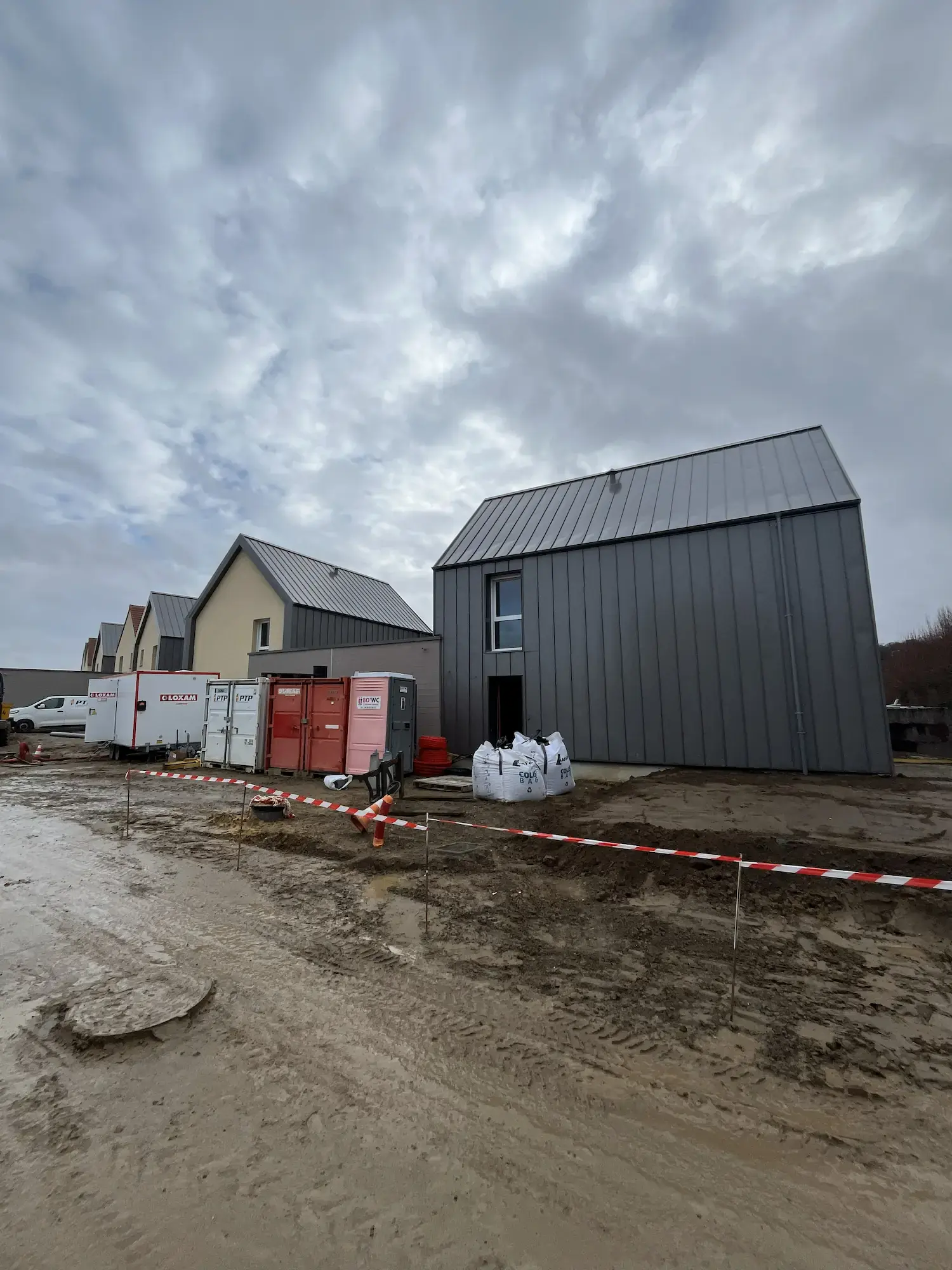 Chantier de chauffage et plomberie LC THERMIC pour le projet Clésence dans le Val-d'Oise