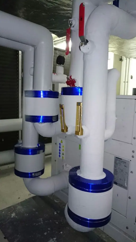 Tuyauterie eau glacée